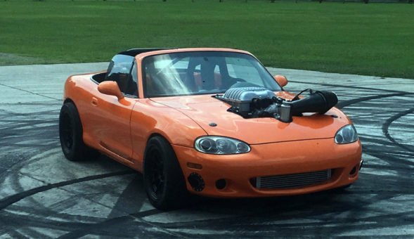A Hellcat-powered Miata is heading to auction